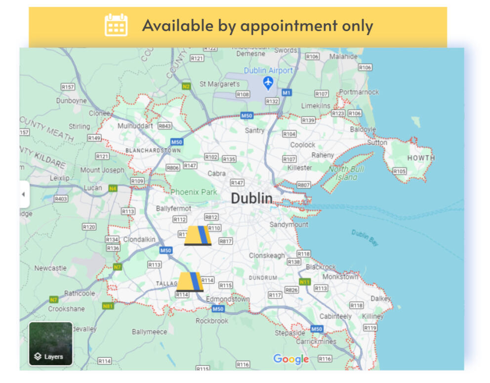 taxi plates ireland map